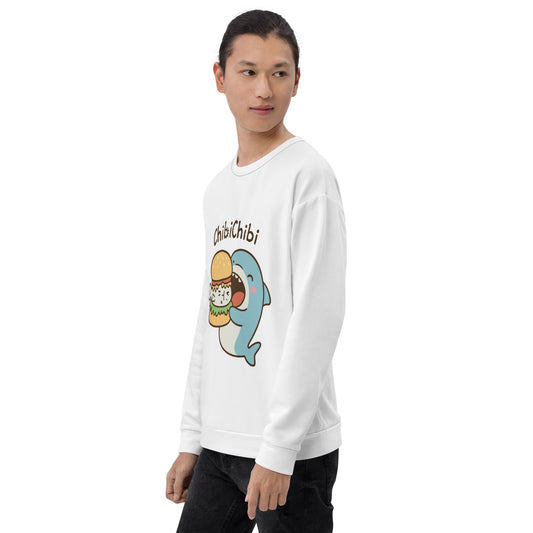 Sharkie Fish Burger Recycled Sweatshirt (Unisex)