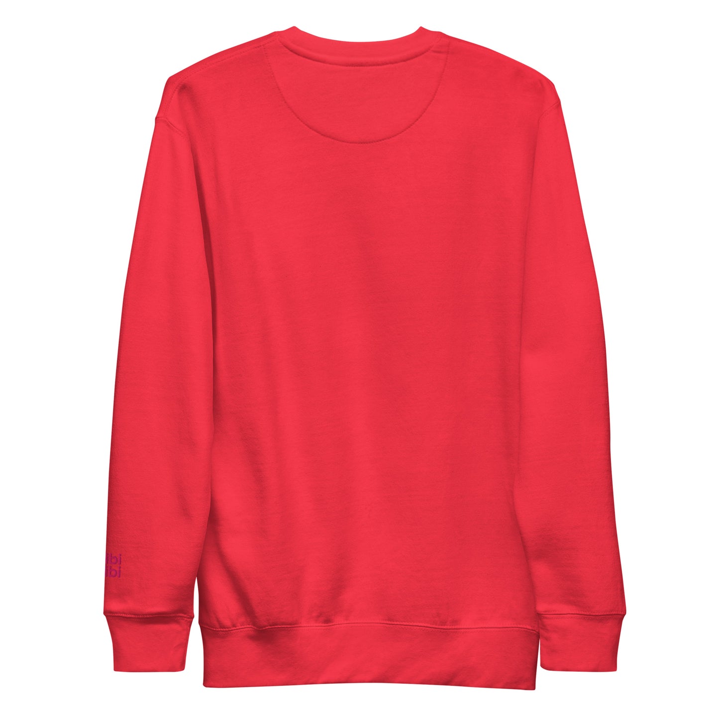 Red sweatshirt on a white background