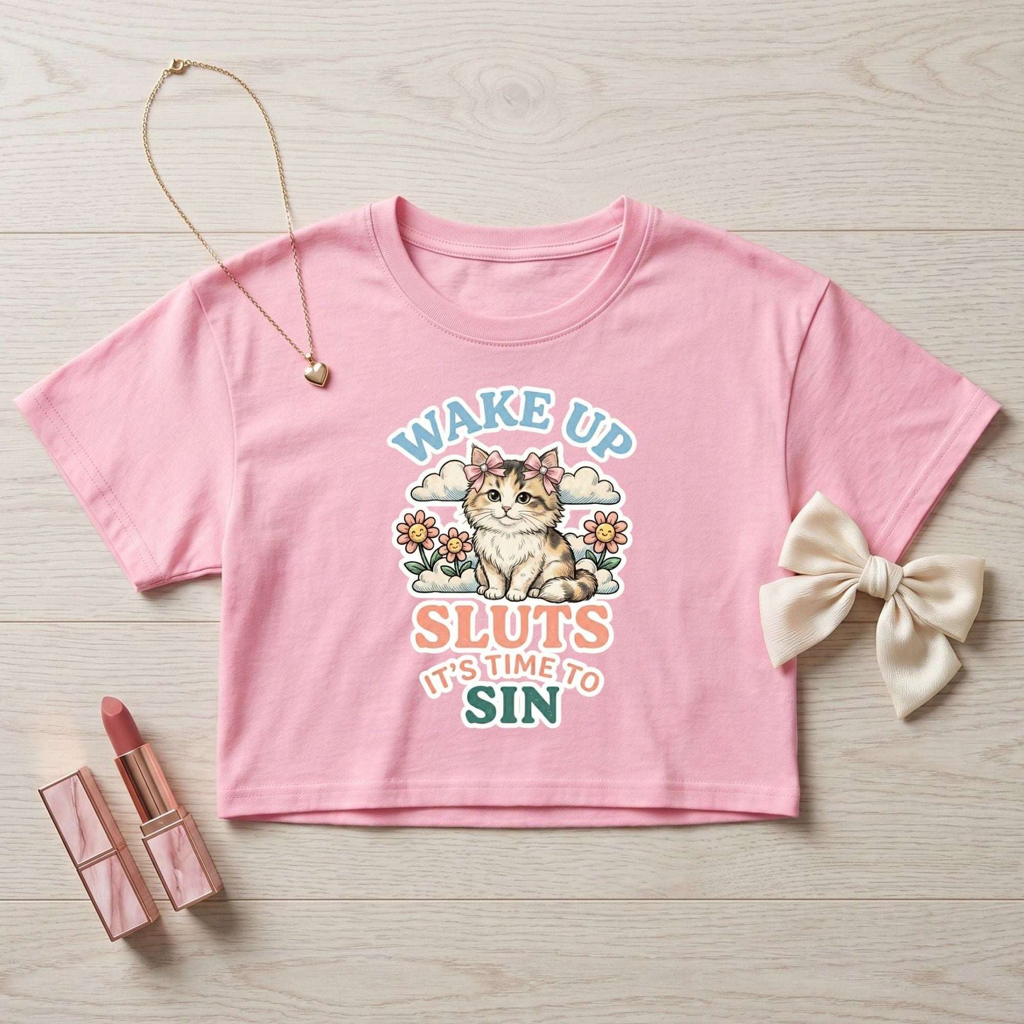 Time To Sin Crop Top