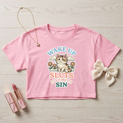 Time To Sin Crop Top