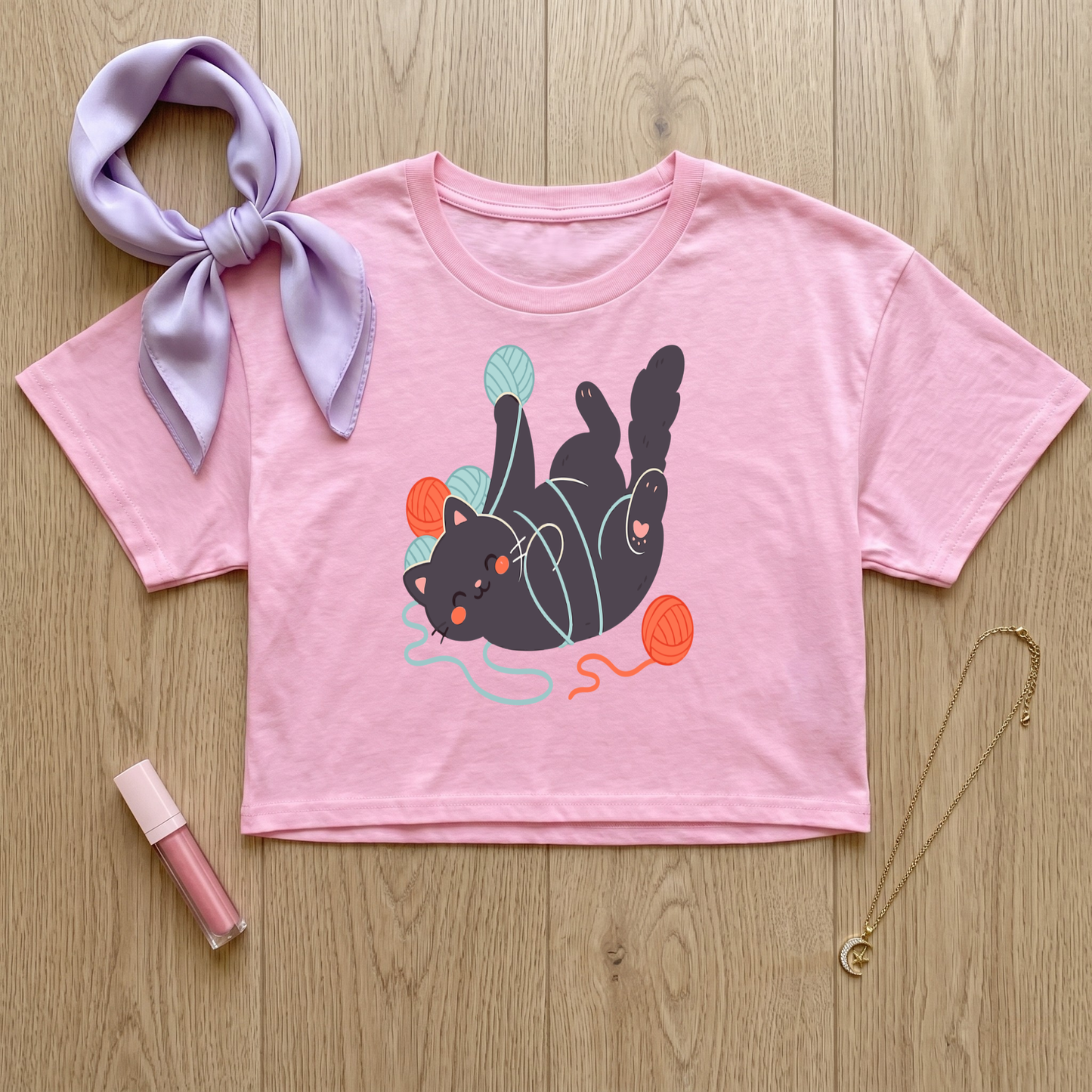 Neko Yarn Party Crop Top