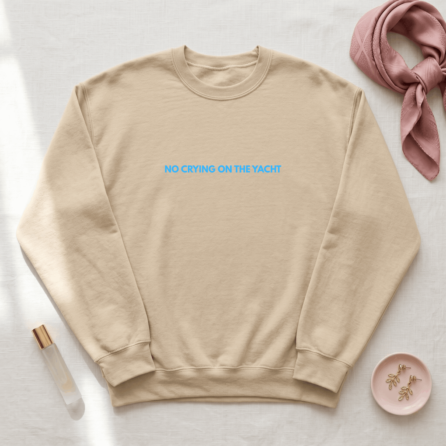 No Crying On The Yacht Crew Neck Sweatshirt