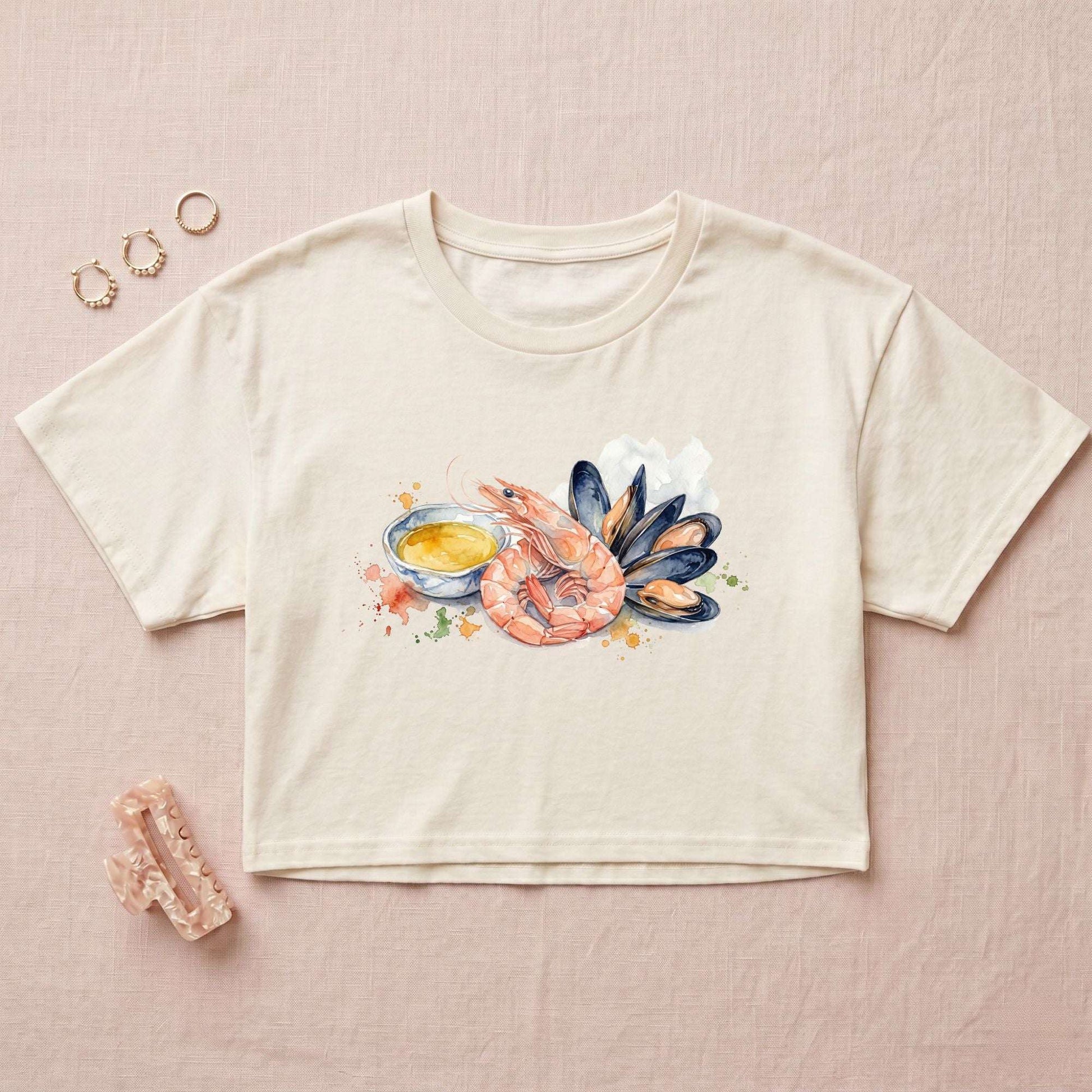 Seafood Platter Crop Top
