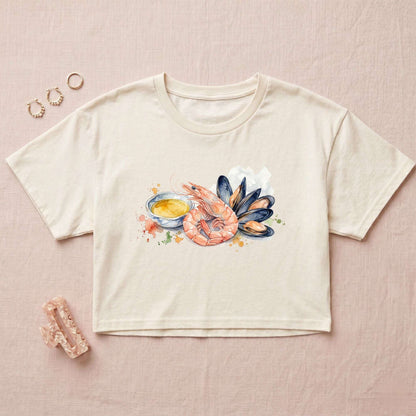 Seafood Platter Crop Top