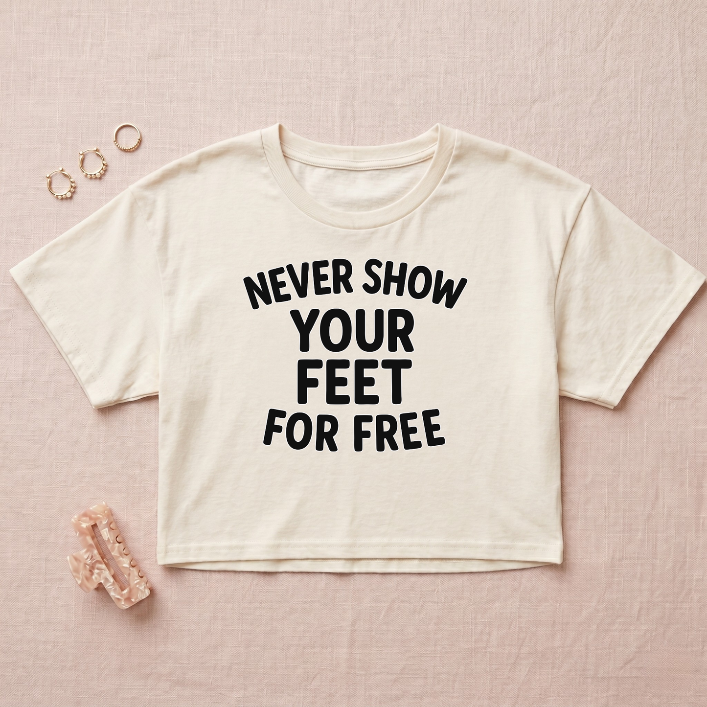 Never For Free Crop Top