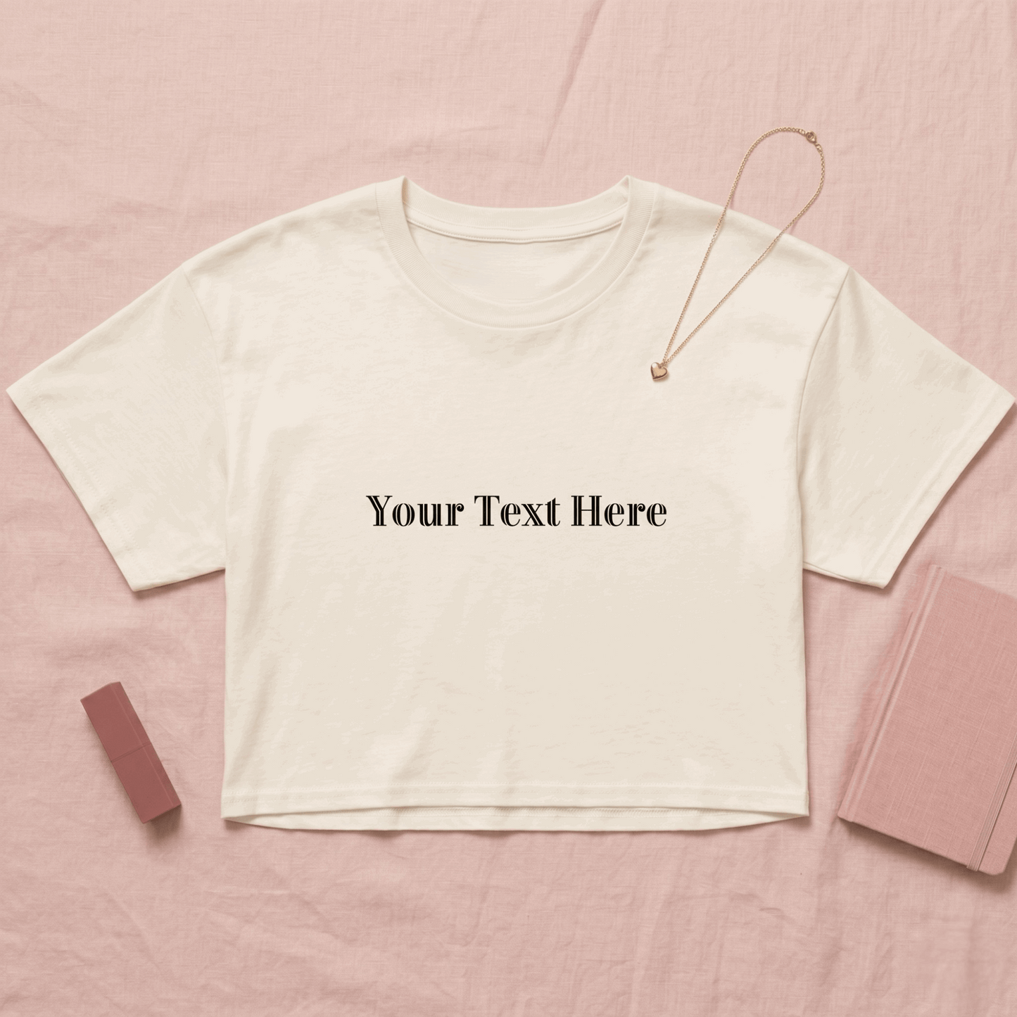 Custom Text Zina Crop Top