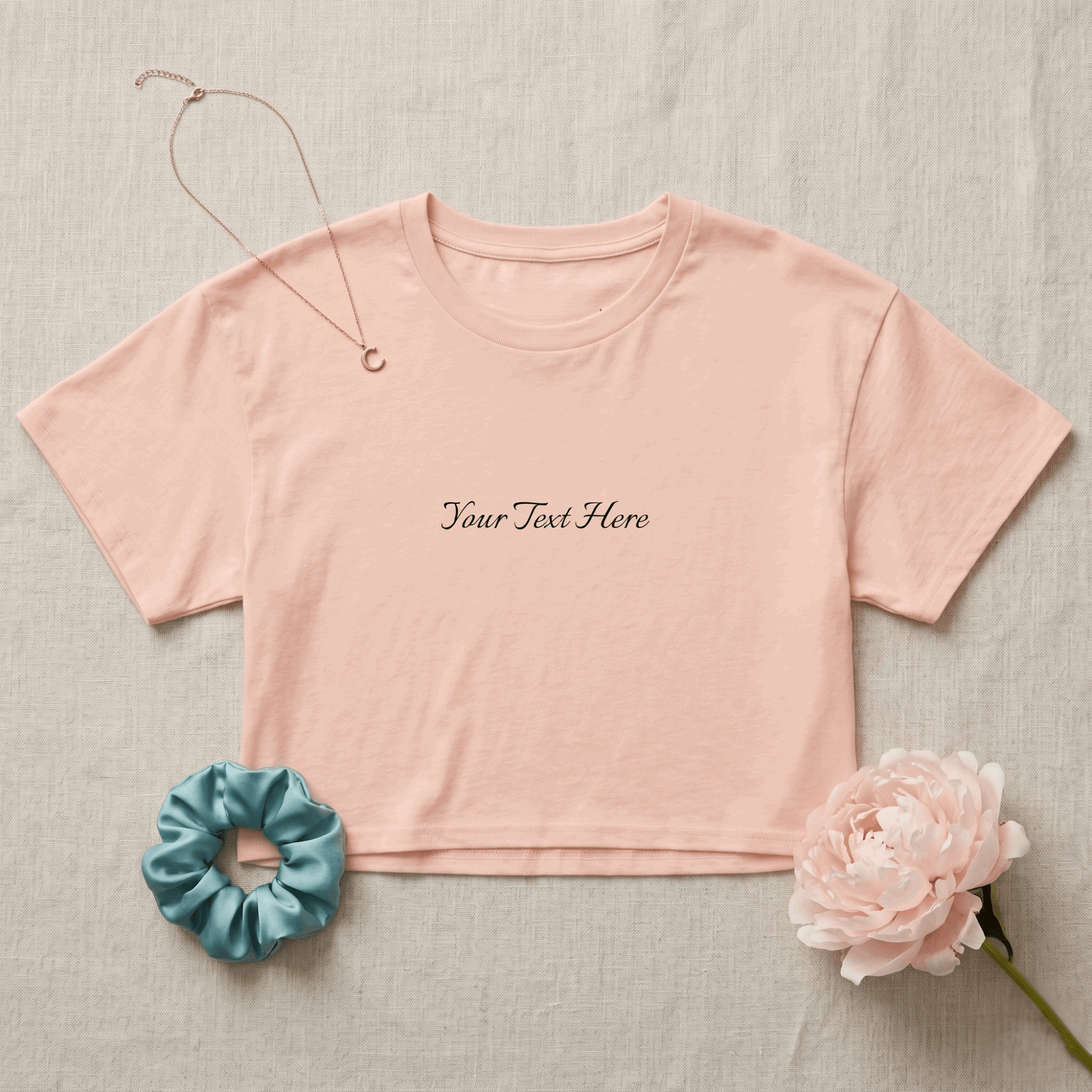 Custom Text Italianno Crop Top