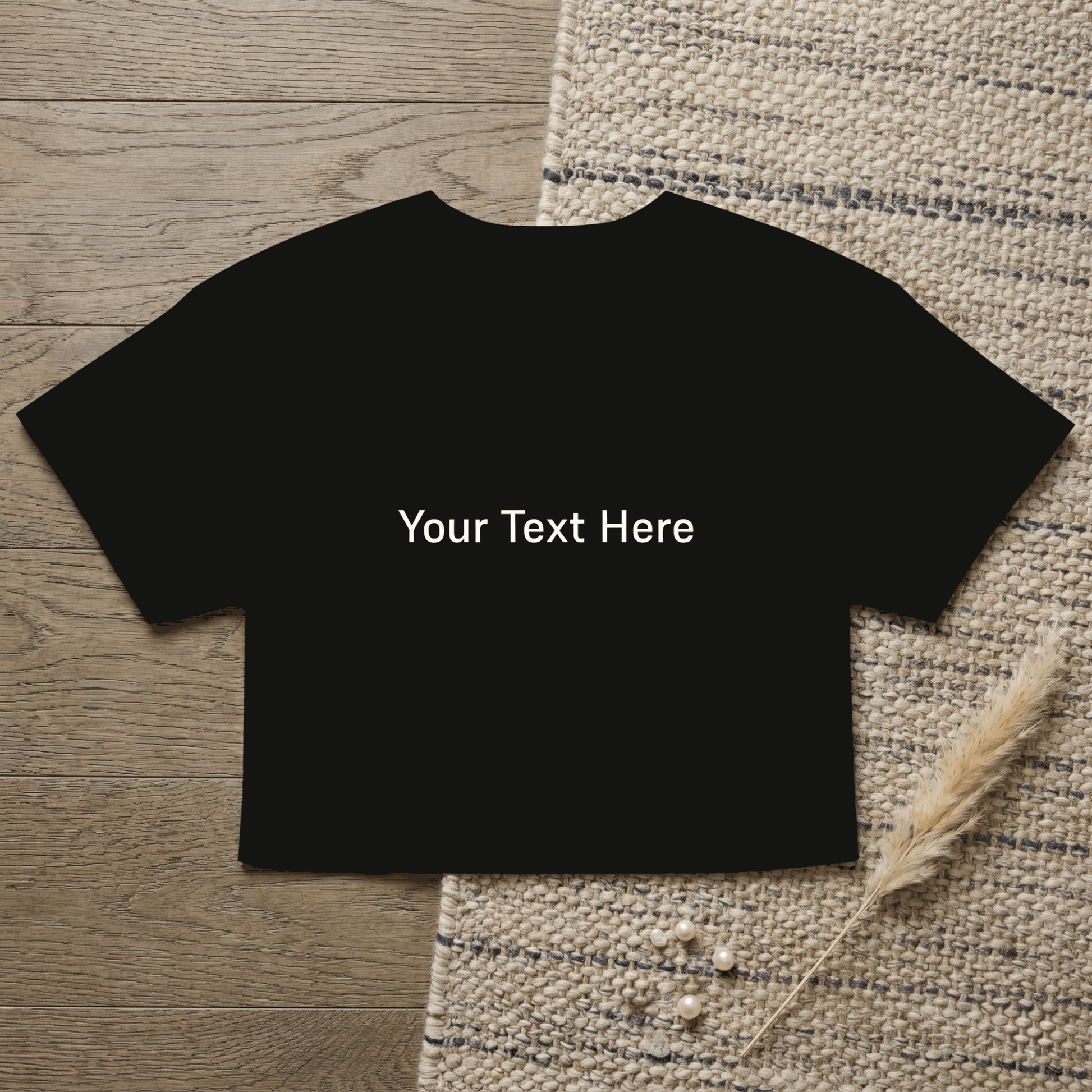 Custom Text Supreme Crop Top