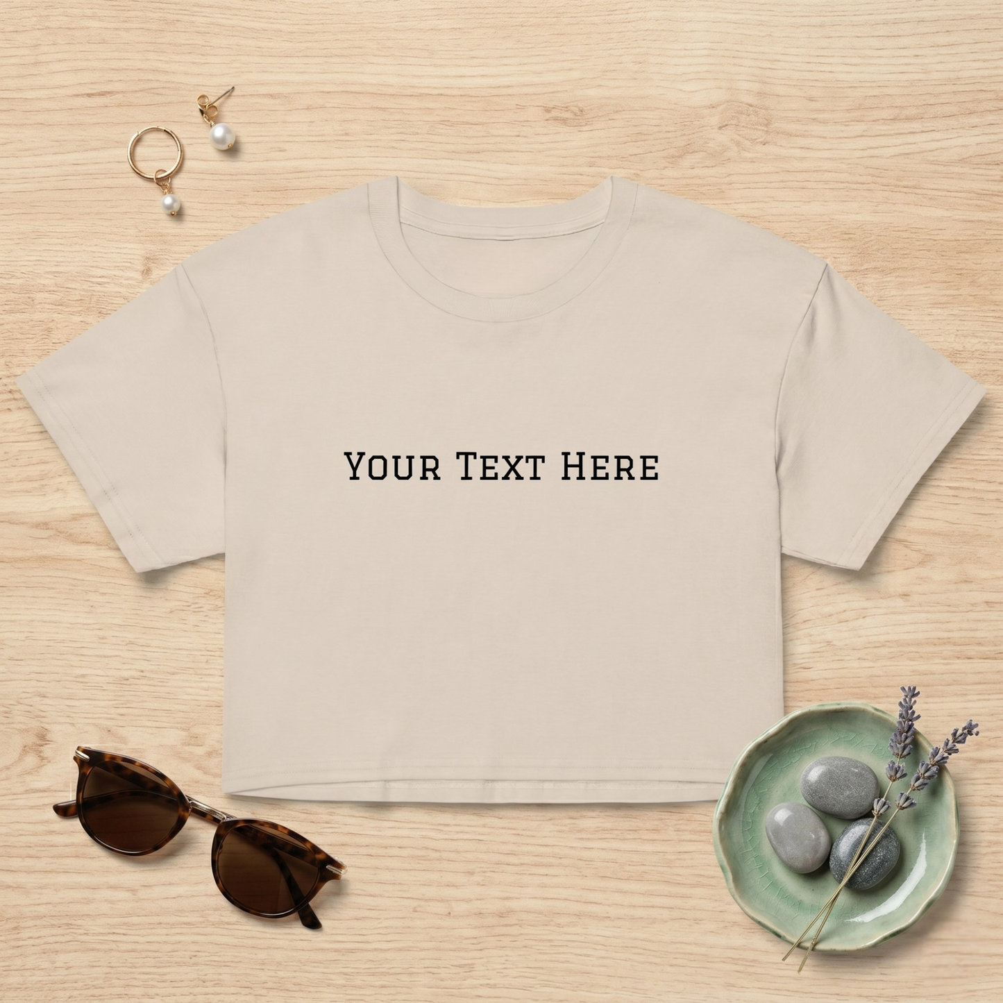 Custom Text Graduate Crop Top