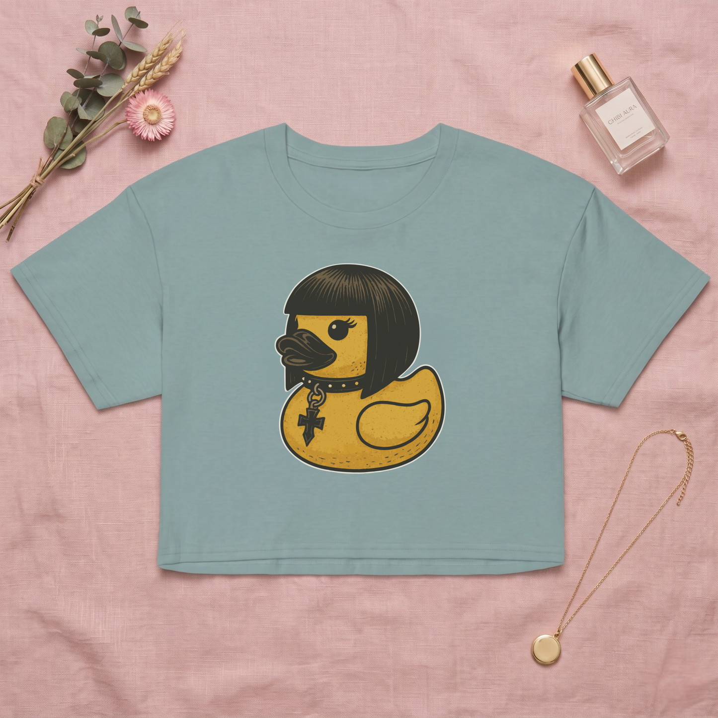 Ducky Emo Quacks Crop Top