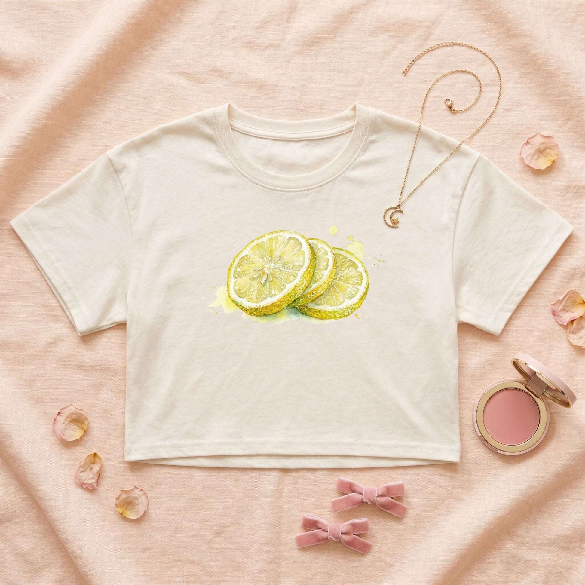 Lemon Crop Top