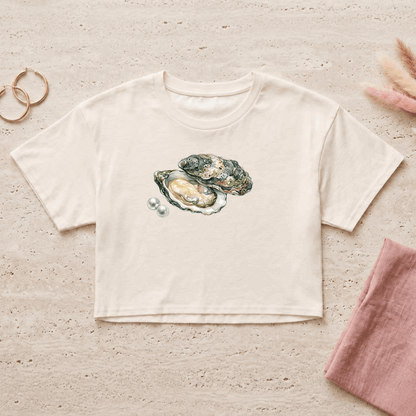 Oyster Pearl Crop Top