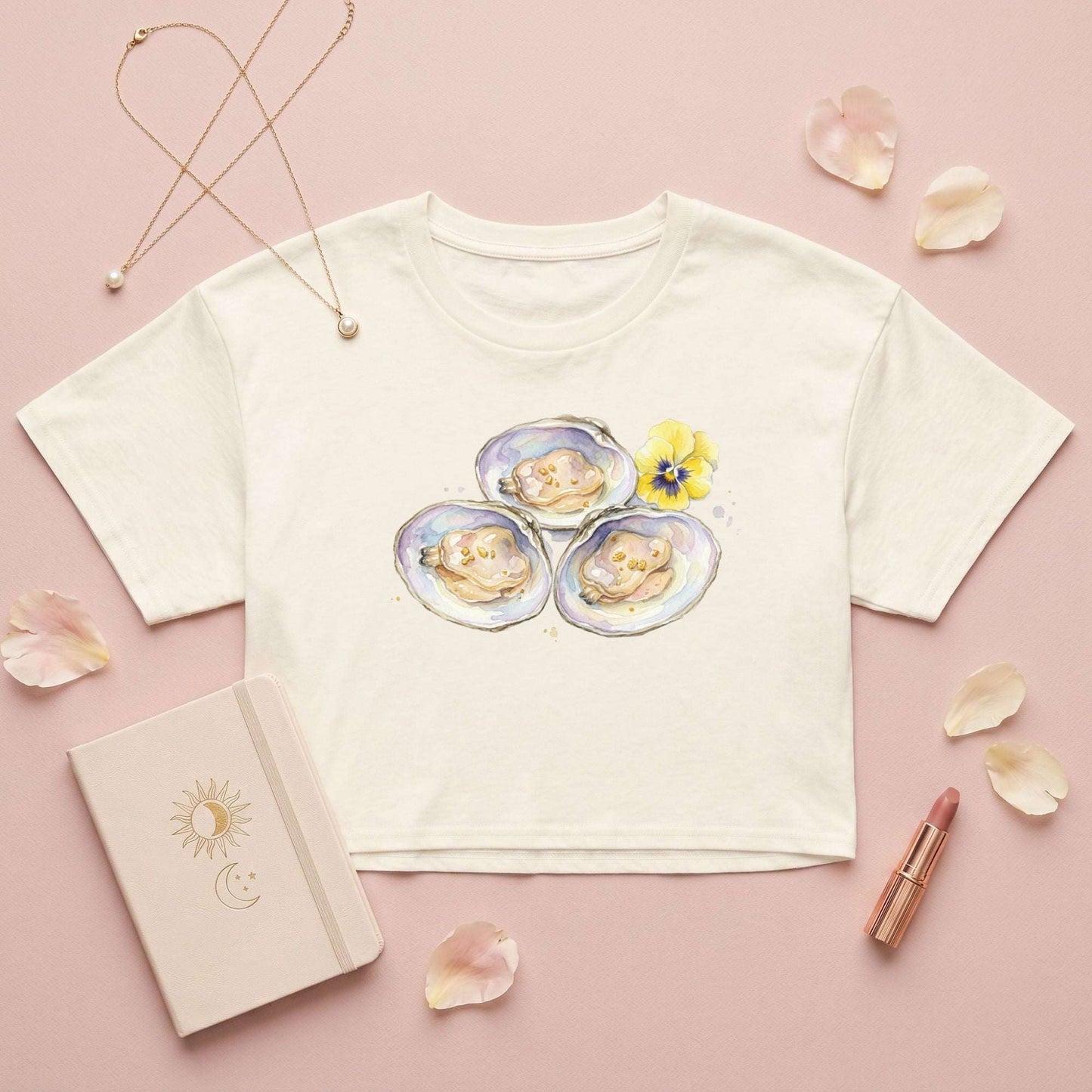 Scallops in Shell Crop Top
