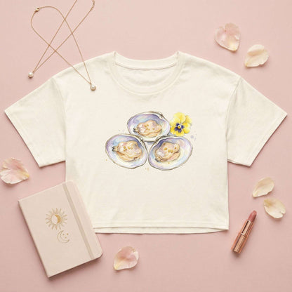 Scallops in Shell Crop Top