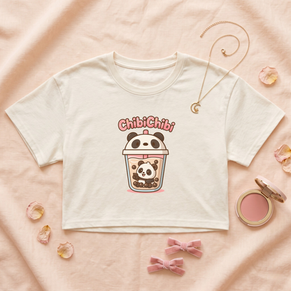 Pandi Sweet Sip Crop Top