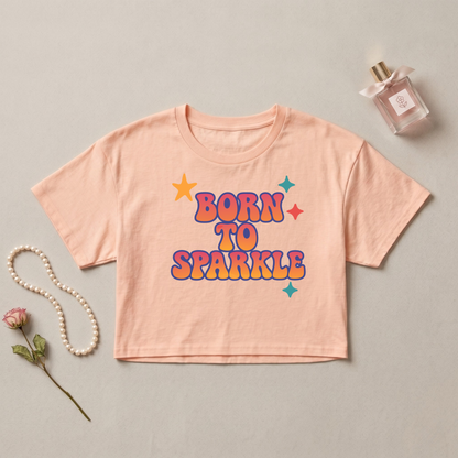 Born To Sparkle Crop Top