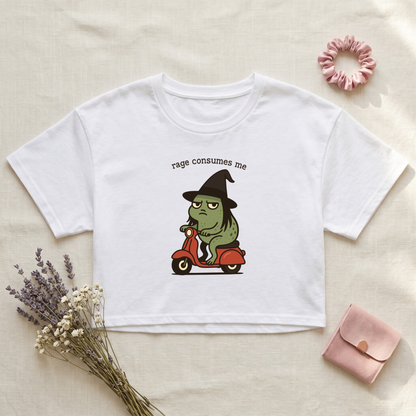 Rage Consumes Crop Top