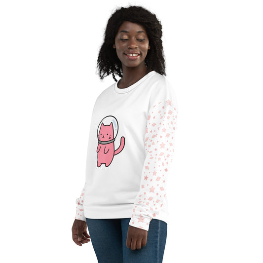Neko Space Kitty Recycled Sweatshirt (Unisex)
