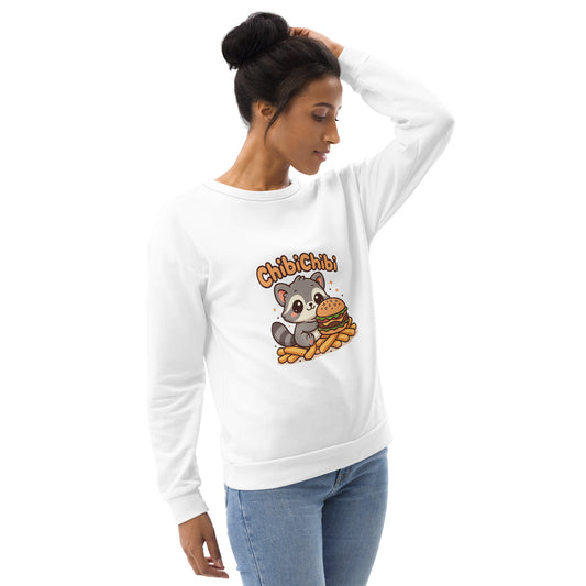 Trash Panda Burger Bliss Recycled Sweatshirt (Unisex)
