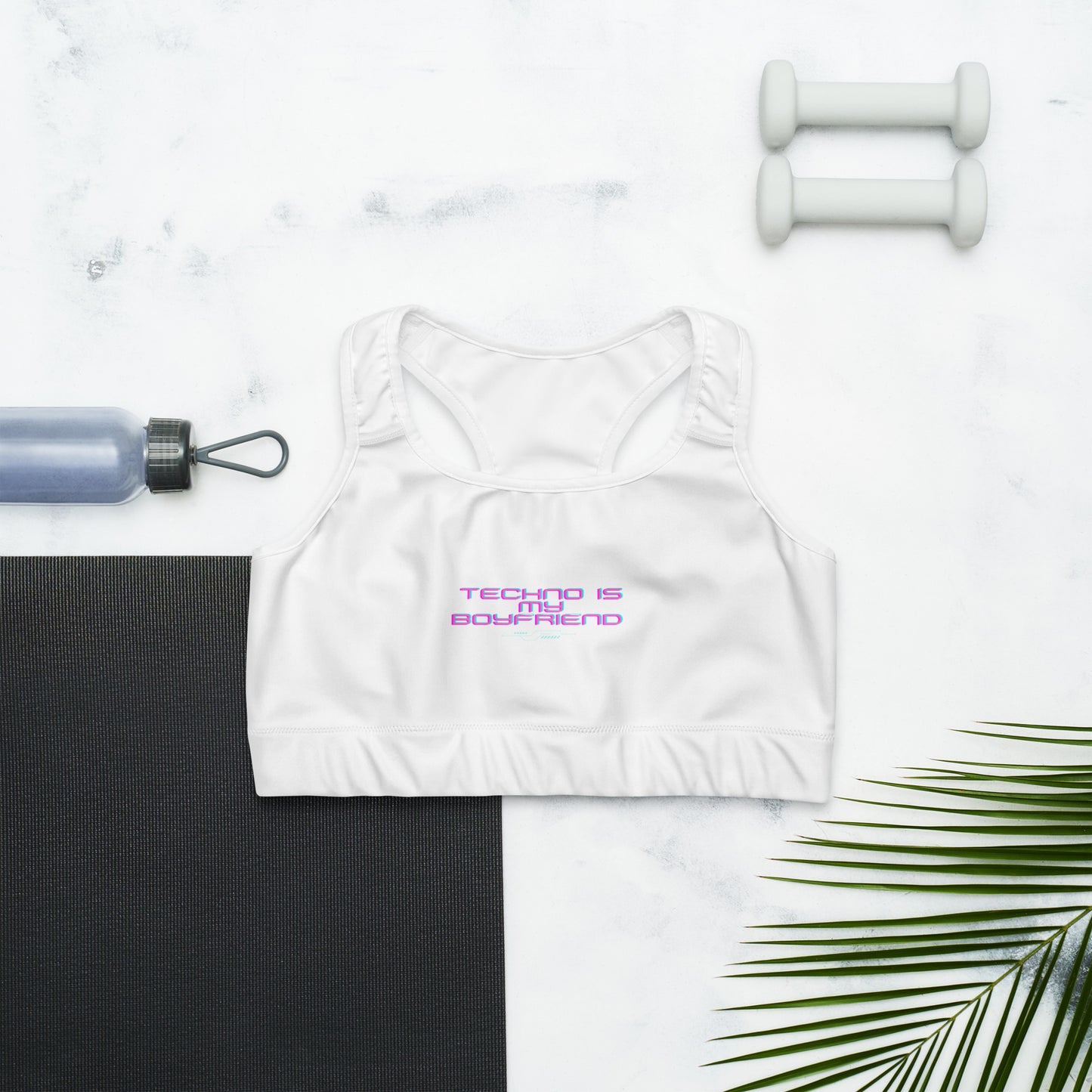 Techno Is My Boyfriend Sports Bra