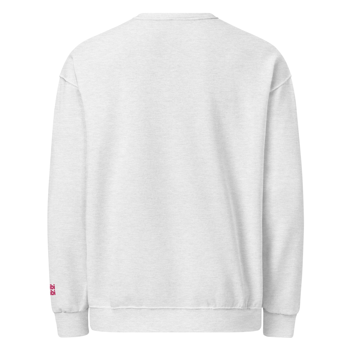 Back view plain white Christmas sweatshirt
