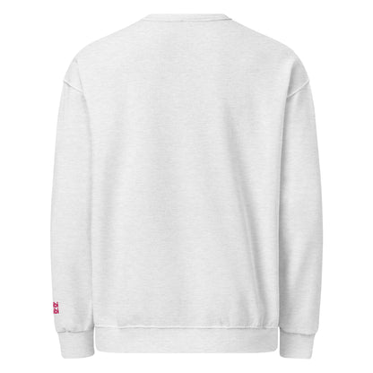 Back view plain white Christmas sweatshirt