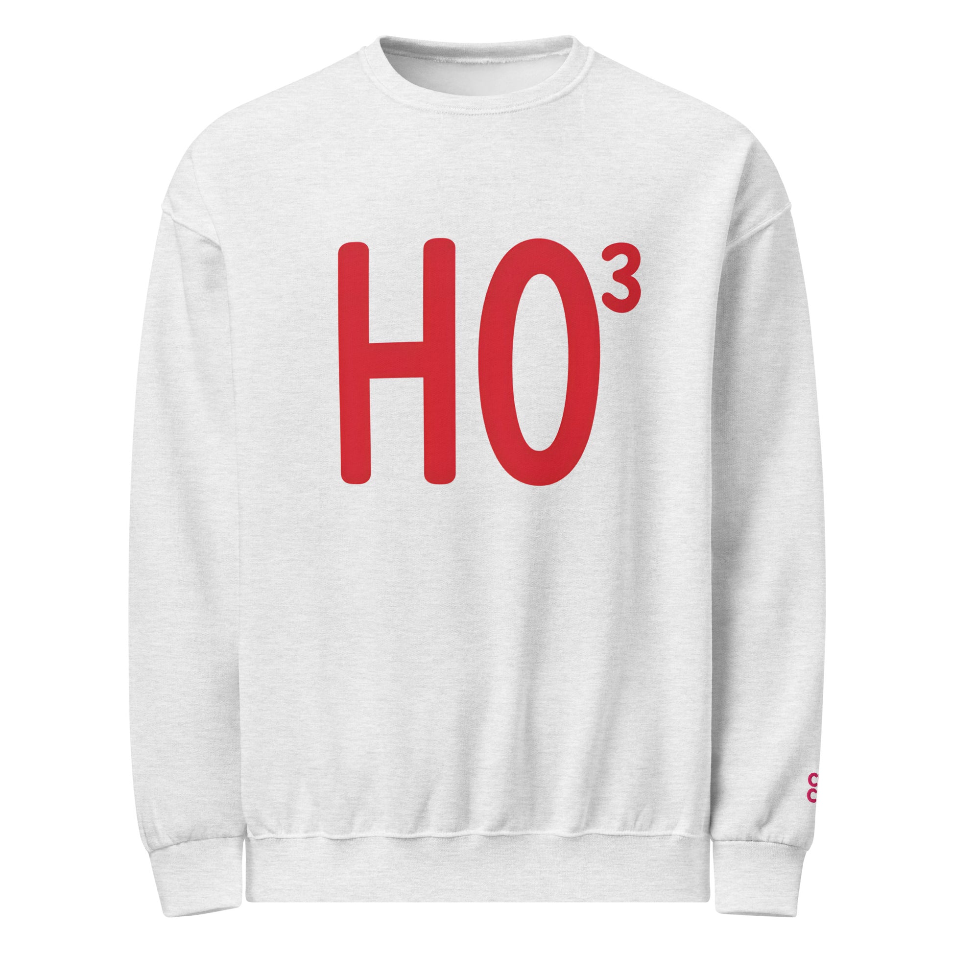 HO3 Christmas sweatshirt in white – unisex holiday jumper