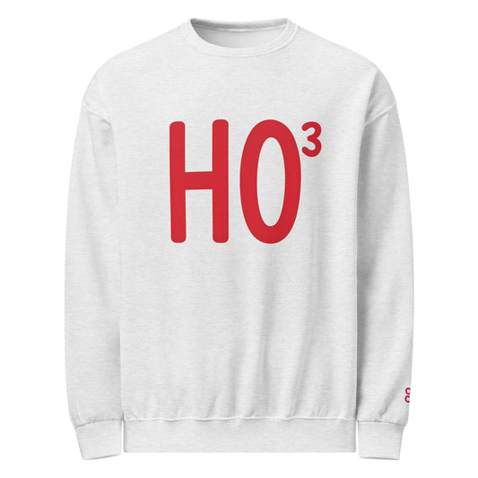 HO3 Christmas sweatshirt in white – unisex holiday jumper