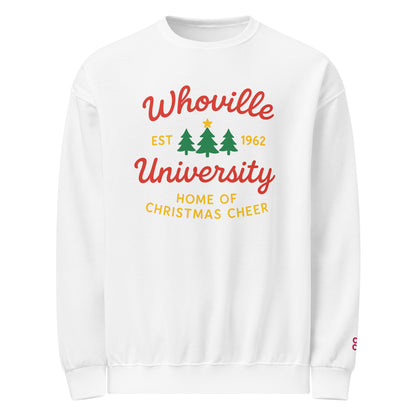 White Whoville University sweatshirt – front view
