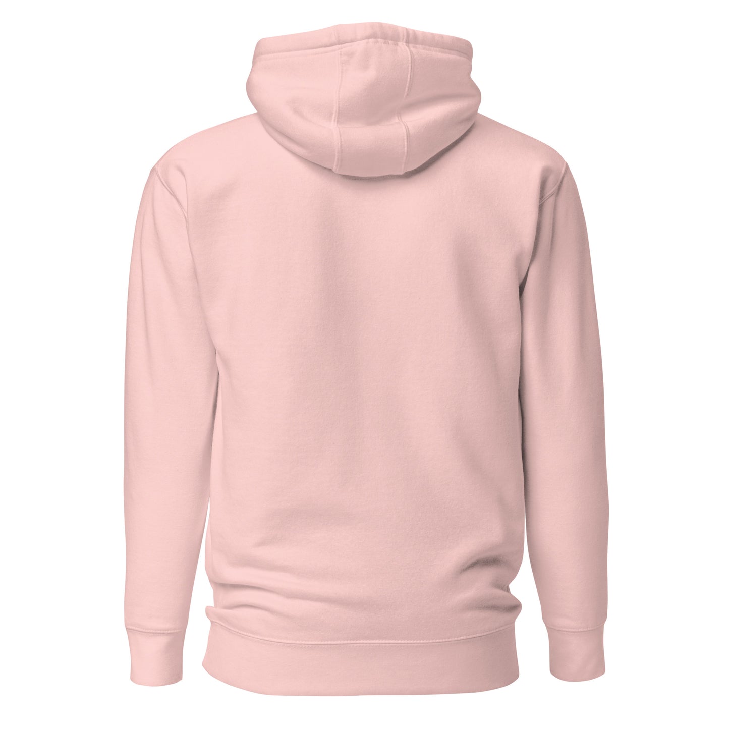 Pink hoodie on a white background