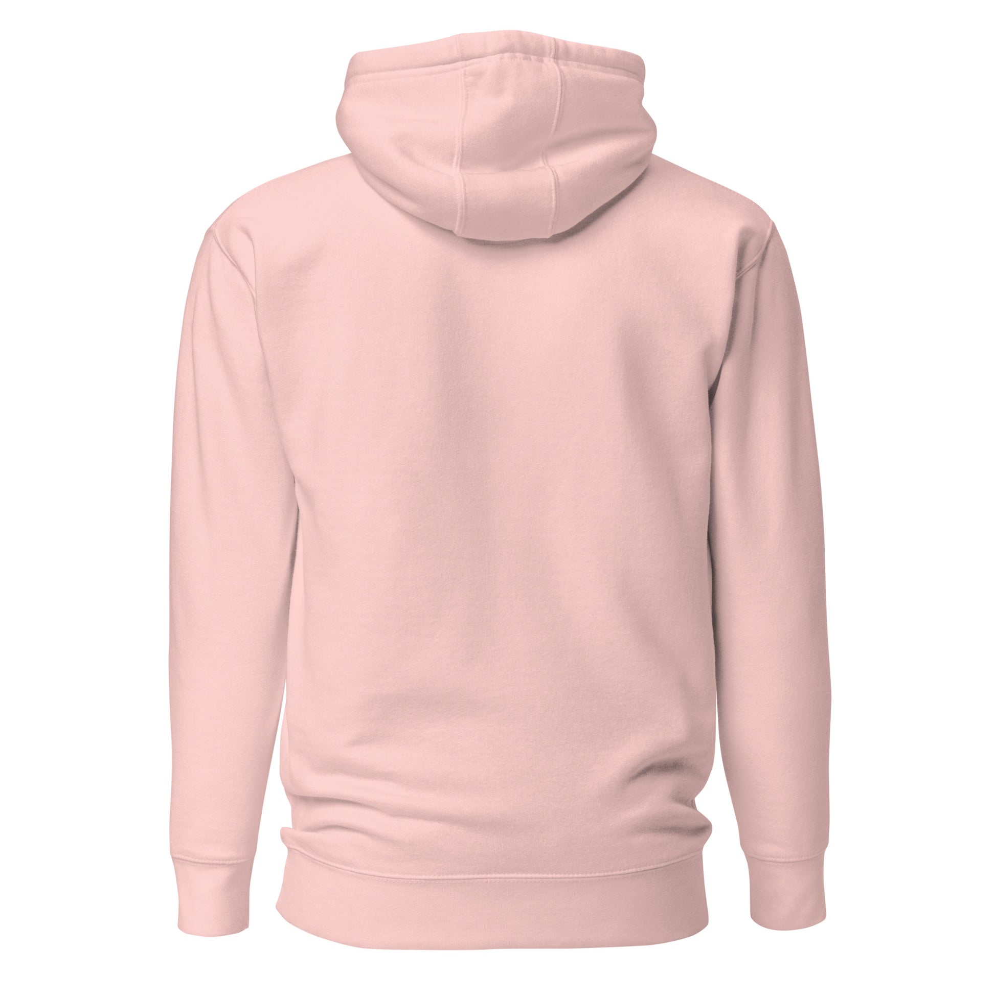 Pink hoodie on a white background