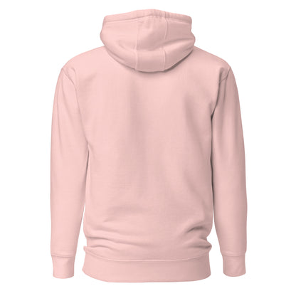 Pink hoodie on a white background