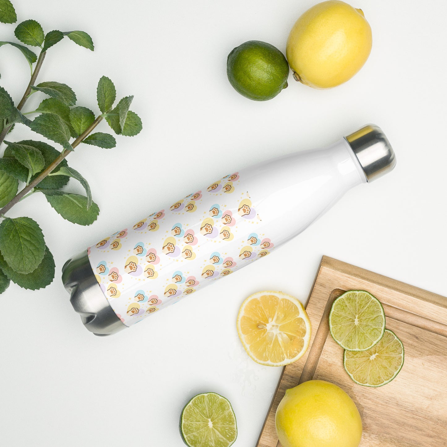 Neko Pawfect Love Stainless Steel Water Bottle