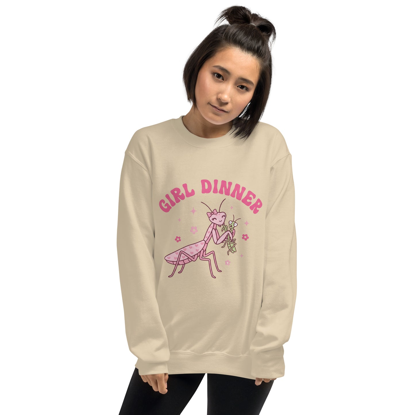 Person wearing a pink sweatshirt with 'Hallmark Movies and Chill' text on a white background
