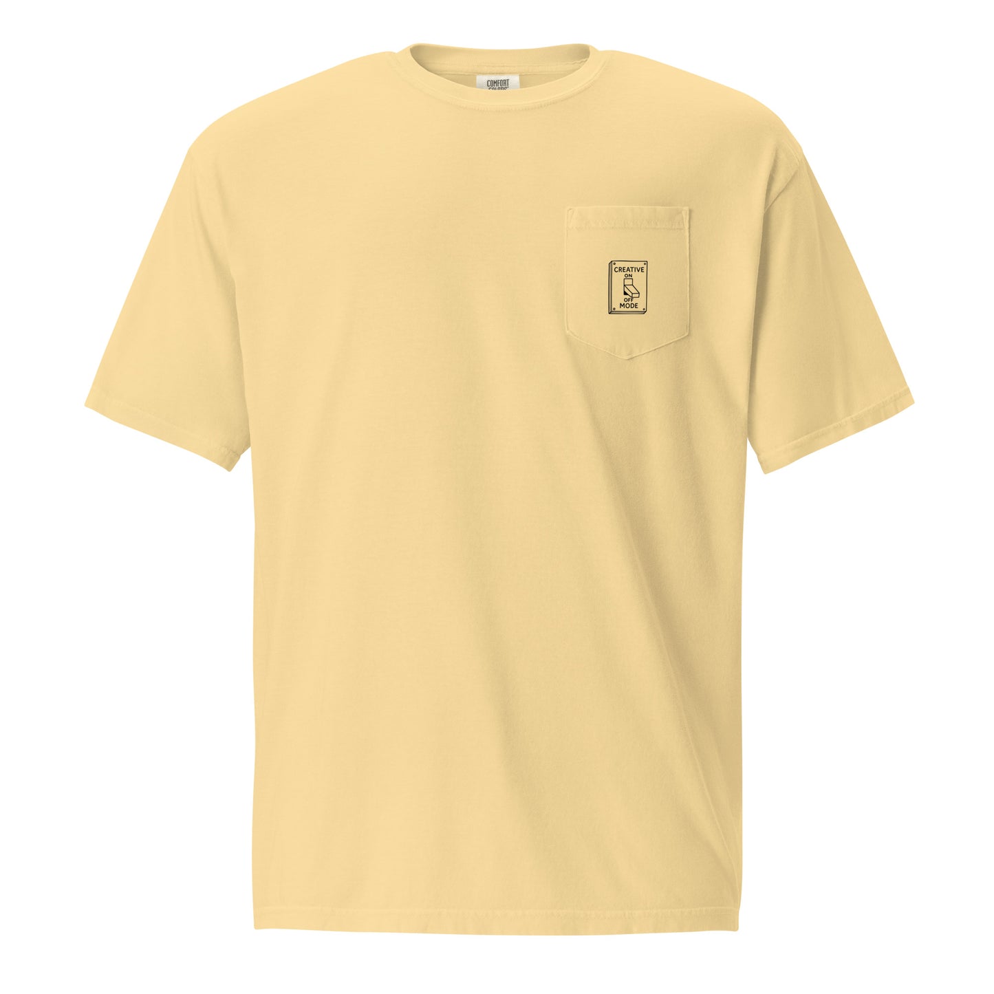 Creative Mode unisex pocket tee in light yellow – ChibiChibi