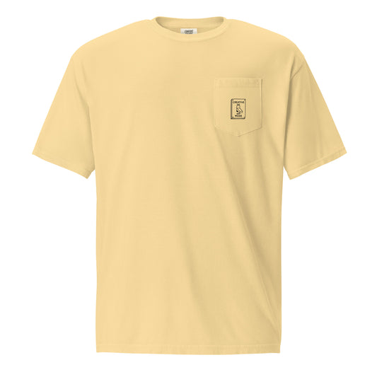 Creative Mode unisex pocket tee in light yellow – ChibiChibi