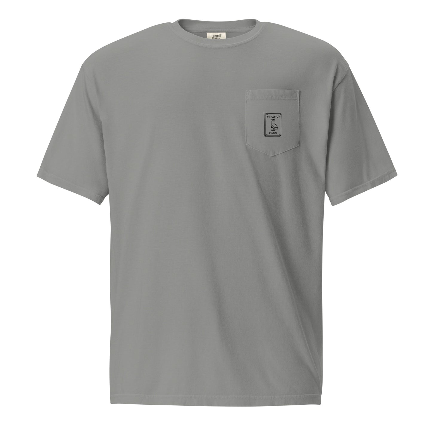 Creative Mode unisex pocket tee in light grey – ChibiChibi