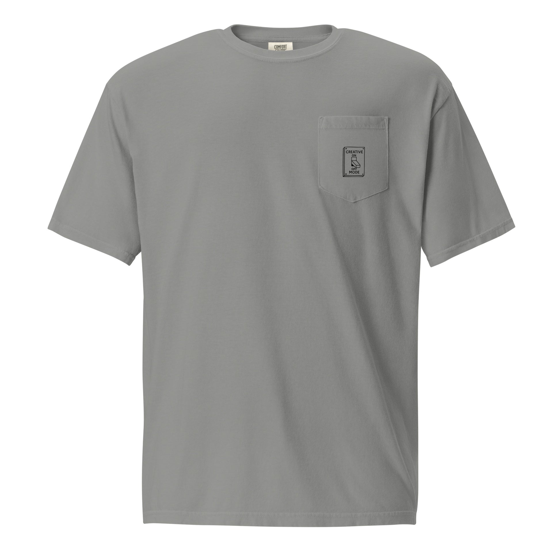 Creative Mode unisex pocket tee in light grey – ChibiChibi