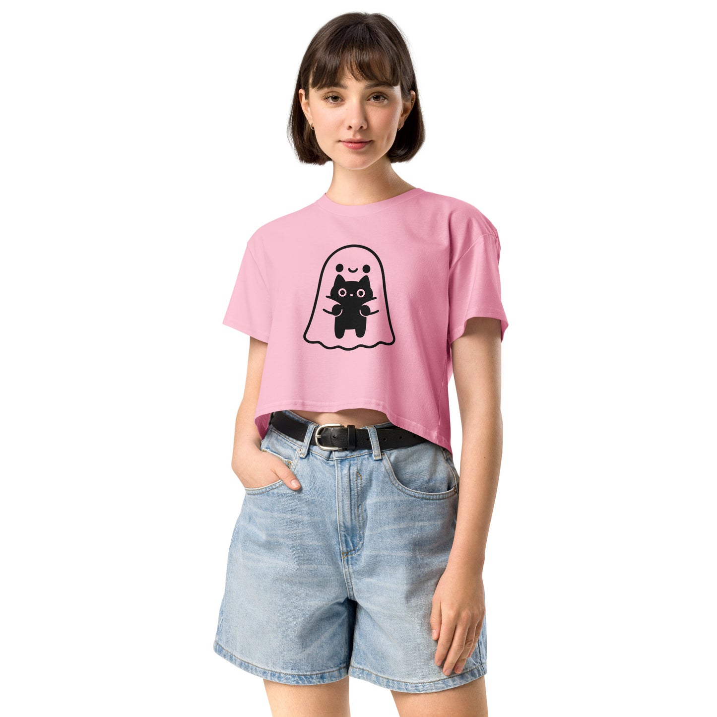 Neko Spooky Snuggle Loose Crop Top (Women's)