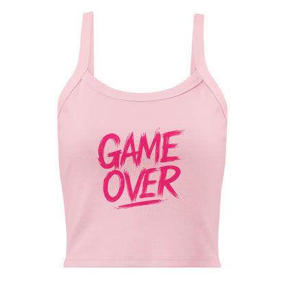 Pink tank top with 'GAME OVER' text on a white background